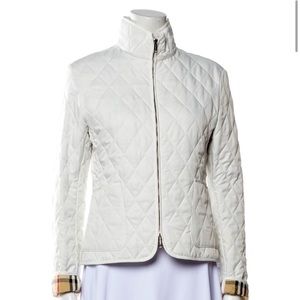 white quilted Burberry jacket (8 US)